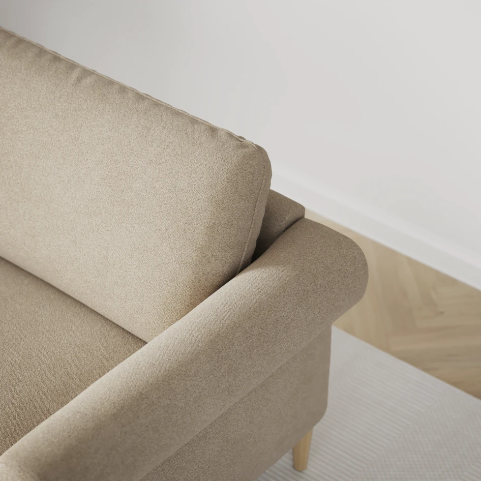 Bridge - 3-sits soffa med schäslong vänster och divan höger - Beige