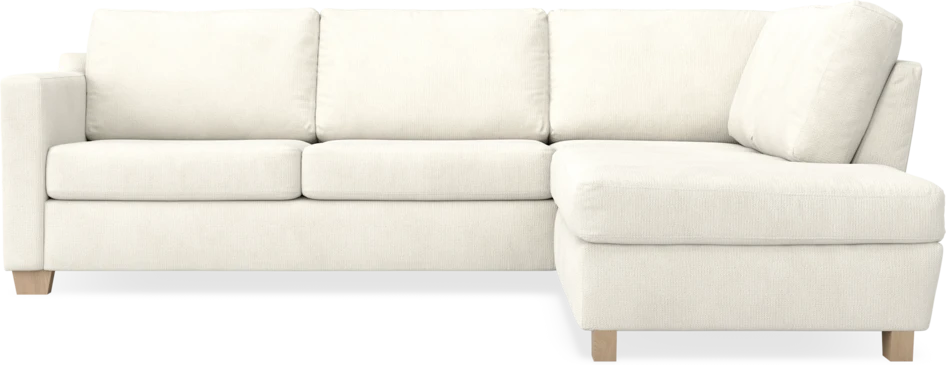 Friday - 2,5-sits soffa med divan höger - Vit