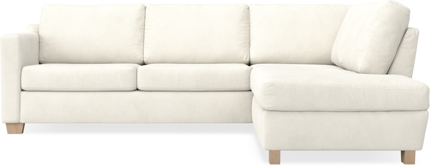 Friday - 2,5-sits soffa med divan höger - Vit