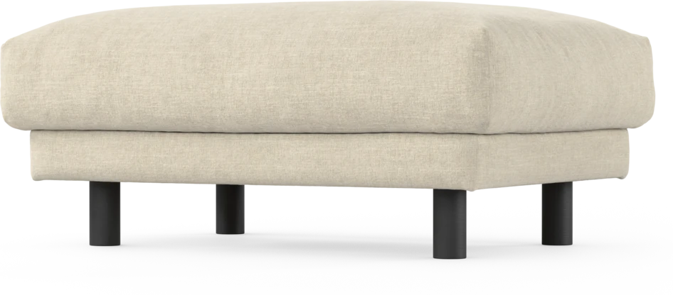 Cherrie - Fotpall 100, fast klädsel - Beige