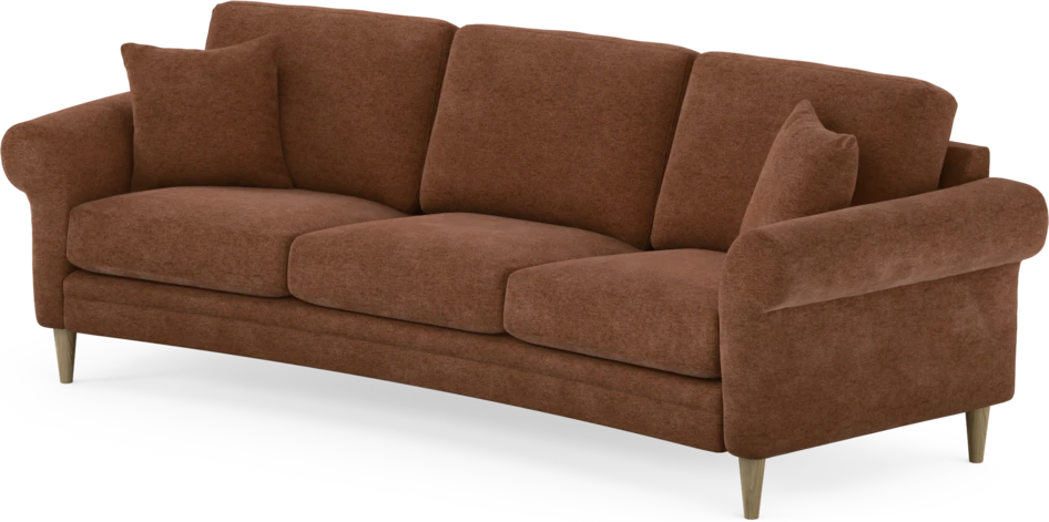 Eden - 3-sits soffa svängd - Orange