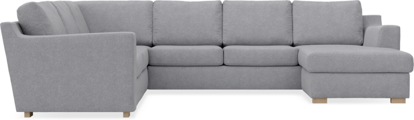 Friday - Hörnsoffa, 2+3-sits med schäslong höger - Grå