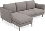 Madison Lux - 2-sits soffa med schäslong vänster - Grå