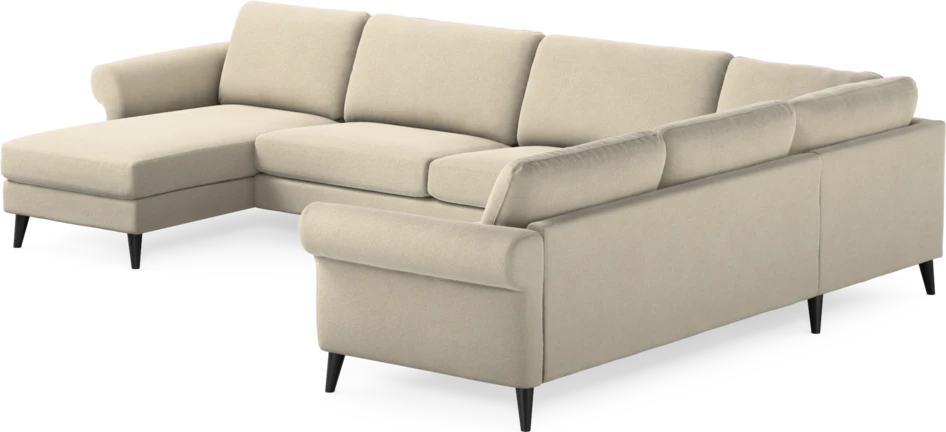 Bridge - Hörnsoffa, 3+2-sits med schäslong vänster - Beige
