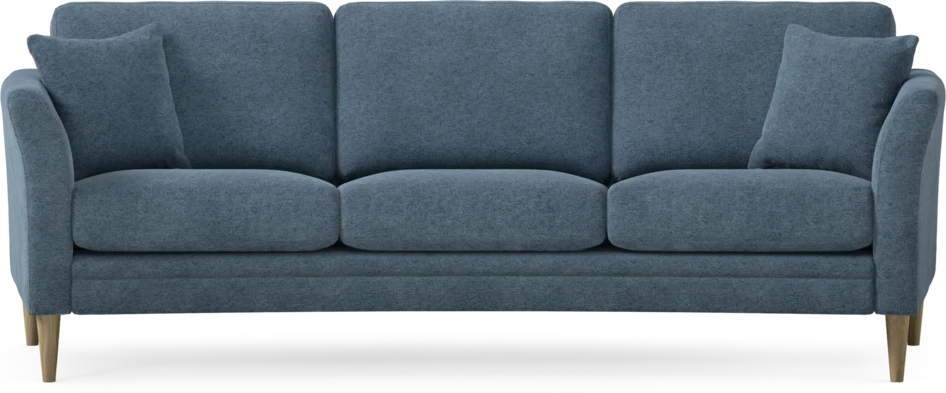 Eden - 3-sits soffa svängd - Blå