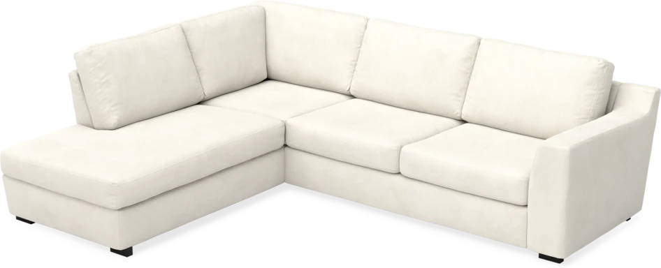 Friday - 2,5-sits soffa med divan vänster - Vit
