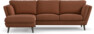 Madison Lux - 2-sits soffa med schäslong vänster - Röd