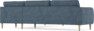 Bridge - Hörnsoffa, 3+3-sits - Blå