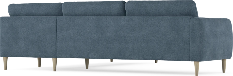 Bridge - Hörnsoffa, 3+3-sits - Blå