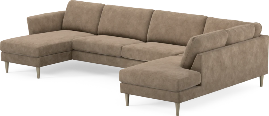 Bridge - 3-sits soffa med schäslong vänster och divan höger - Beige