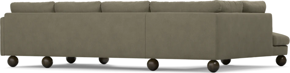 Madison - 2-sits soffa med divan vänster och schäslong höger - Brun