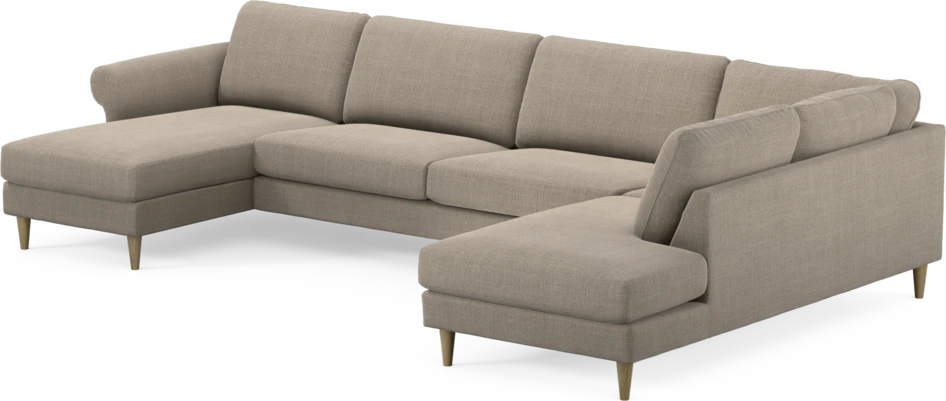 Bridge - 3-sits soffa med schäslong vänster och divan höger - Beige