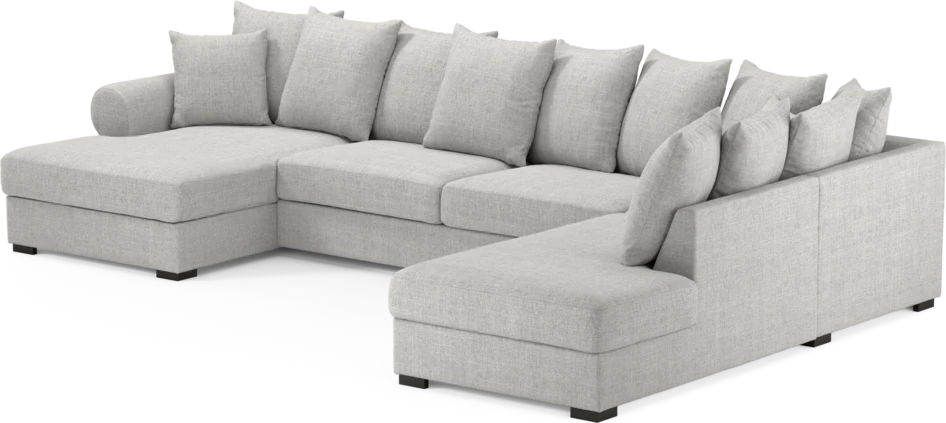 Town - 3-sits soffa med divan höger och schäslong vänster - Grå