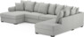 Town - 3-sits soffa med divan höger och schäslong vänster - Grå