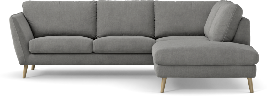 Madison - 2-sits soffa med divan höger - Grå