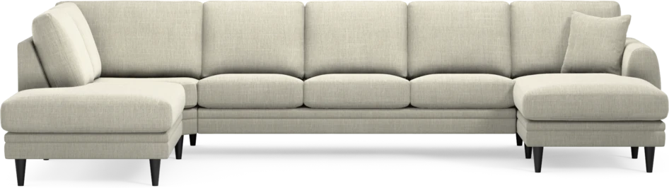 Eden - 3-sits soffa med divan vänster och schäslong höger - Beige
