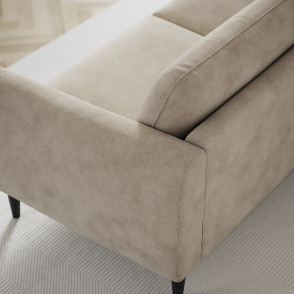 Bridge - Hörnsoffa, 2+3-sits med schäslong höger - Beige