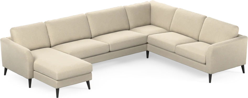 Bridge - Hörnsoffa, 3+2-sits med schäslong vänster - Beige