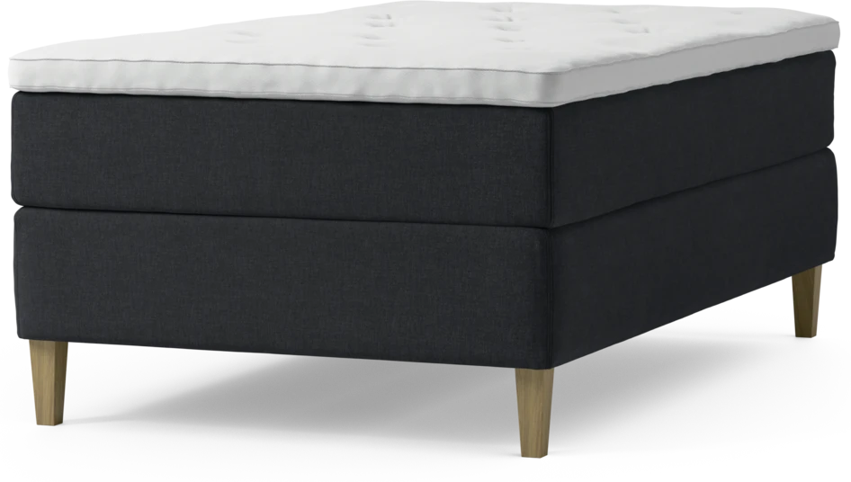 Delux Exclusive - Kontinentalsäng, enkelsäng 120 cm med bäddmadrass och sängben