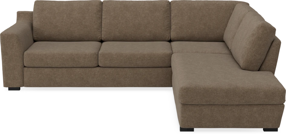 Friday - 2,5-sits soffa med divan höger - Brun