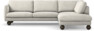 Madison Lux - 3-sits soffa med divan höger - Vit