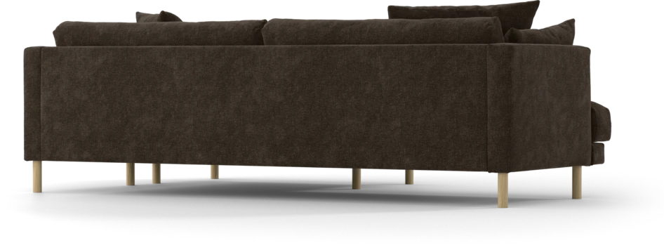 Harper - 4-sits med schäslong XL höger - Brun