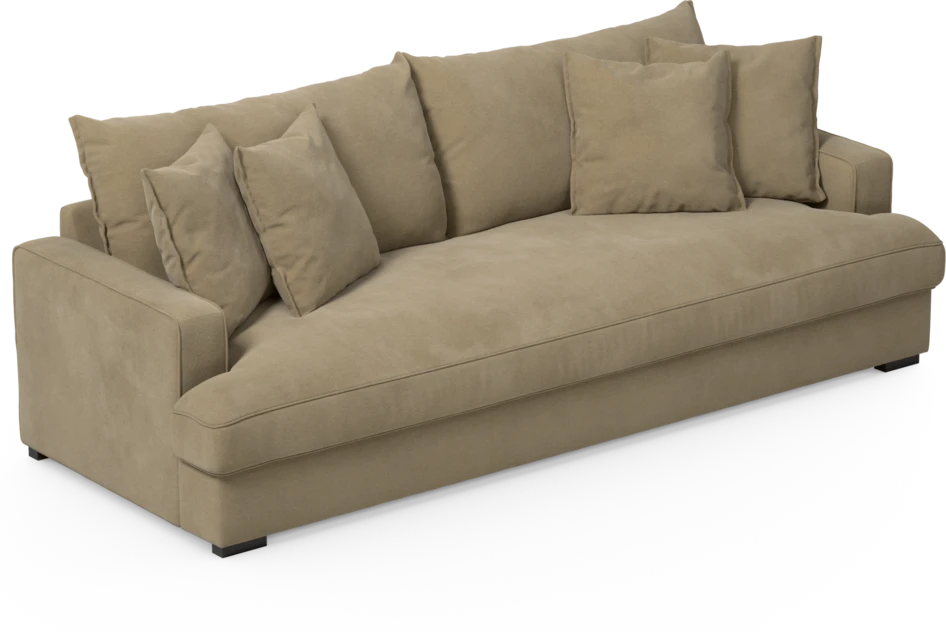 Mila - 4-sits soffa, hel dyna - Beige