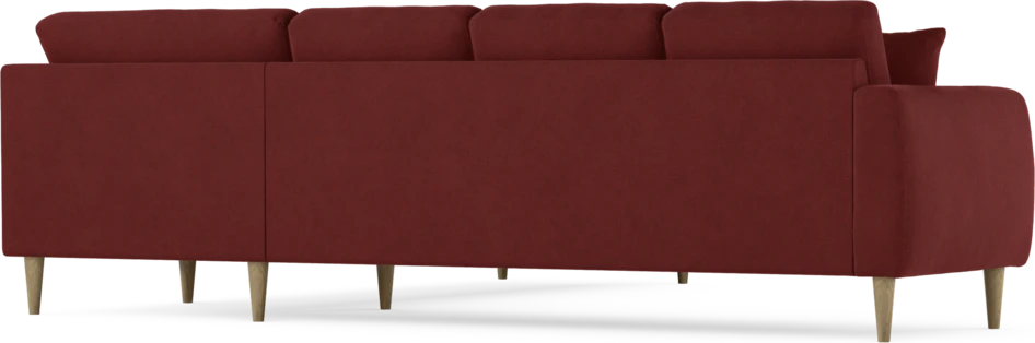 Eden - Hörnsoffa, 3+3-sits - Röd