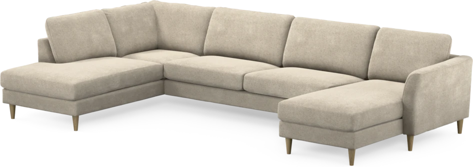Bridge - 3-sits soffa med divan vänster och schäslong höger - Beige