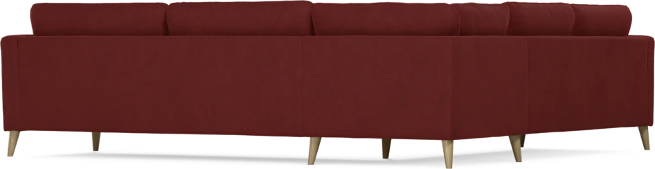 Bridge - Hörnsoffa, 2+3-sits - Röd