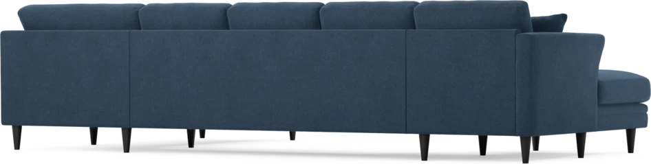 Eden - 3-sits soffa med schäslong vänster och divan höger - Blå