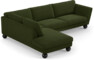 Madison - 3-sits soffa med divan vänster - Grön