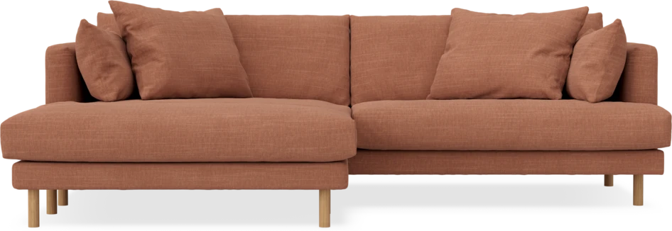 Harper - 4-sits med schäslong XL vänster - Orange