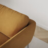 Madison Lux - 2-sits soffa med schäslong vänster - Gul