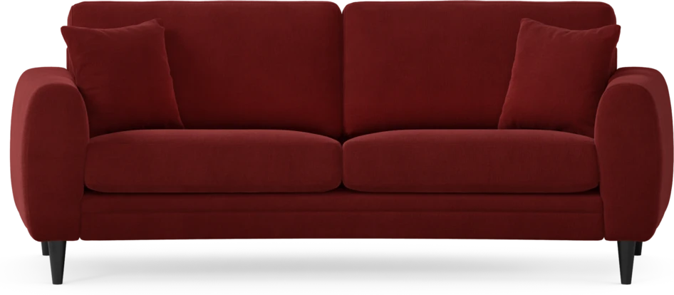 Eden - 2,5-sits soffa svängd - Röd