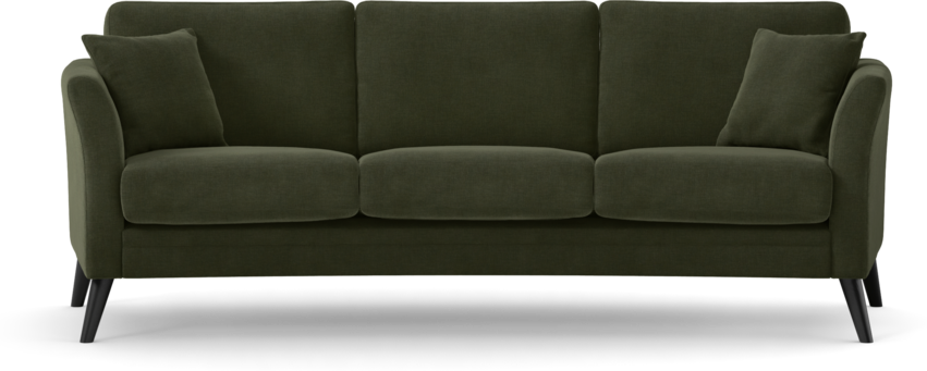 Eden - 3-sits soffa svängd - Grön