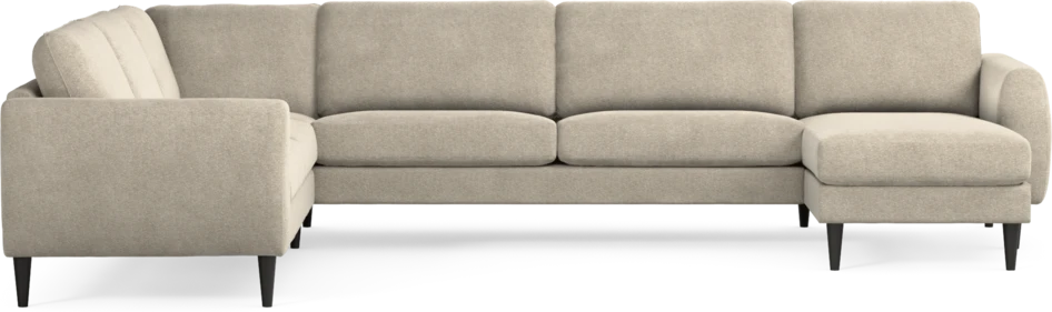 Bridge - Hörnsoffa, 2+3-sits med schäslong höger - Beige