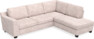 Friday - 2,5-sits soffa med divan höger - Rosa