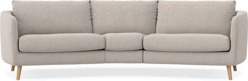 Madison - 3-sits soffa svängd, 90 cm - Beige