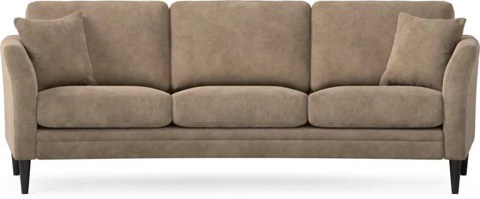 Eden - 3-sits soffa svängd - Beige