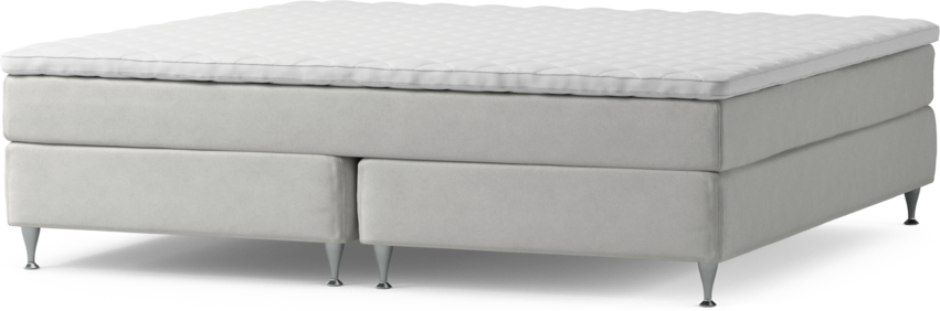 Delux Sense - Kontinentalsäng, dubbelsäng med bäddmadrass och sängben