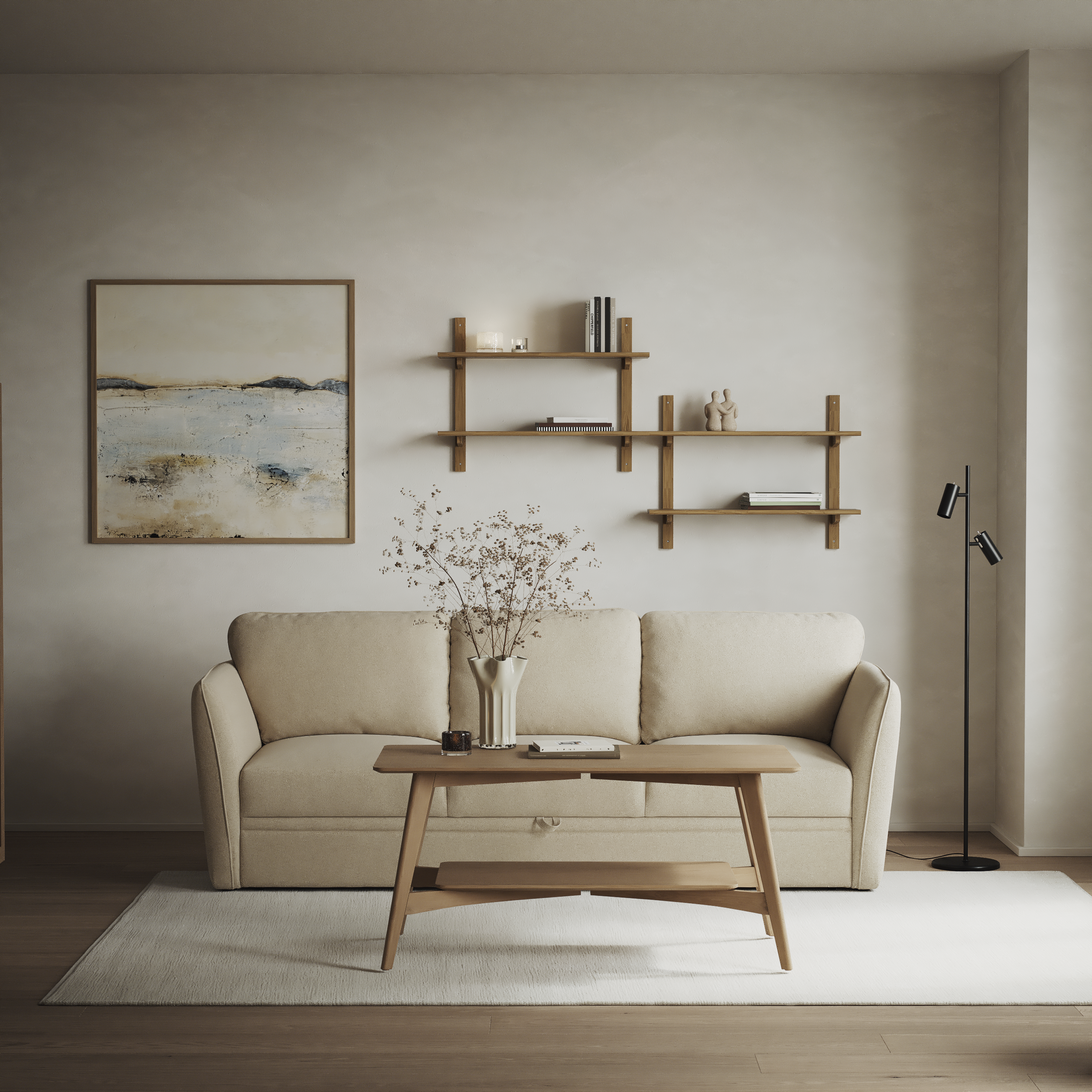 Öland - Bäddsoffa 3-sits, längsbäddad - inspiration