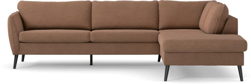 County - 2,5-sits soffa med divan höger - Orange