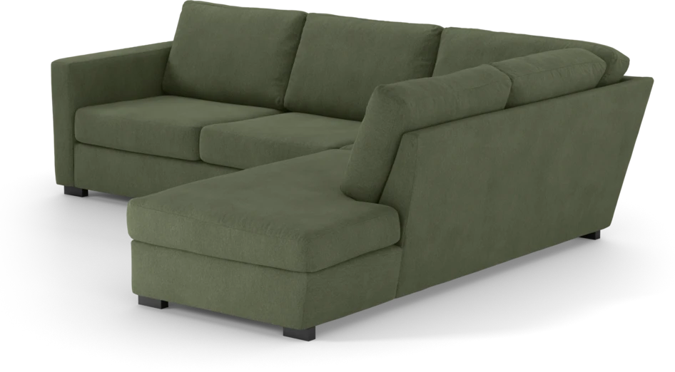 Friday - 2,5-sits soffa med divan höger - Grön