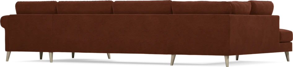 Bridge - 3-sits soffa med divan vänster och schäslong höger - Orange