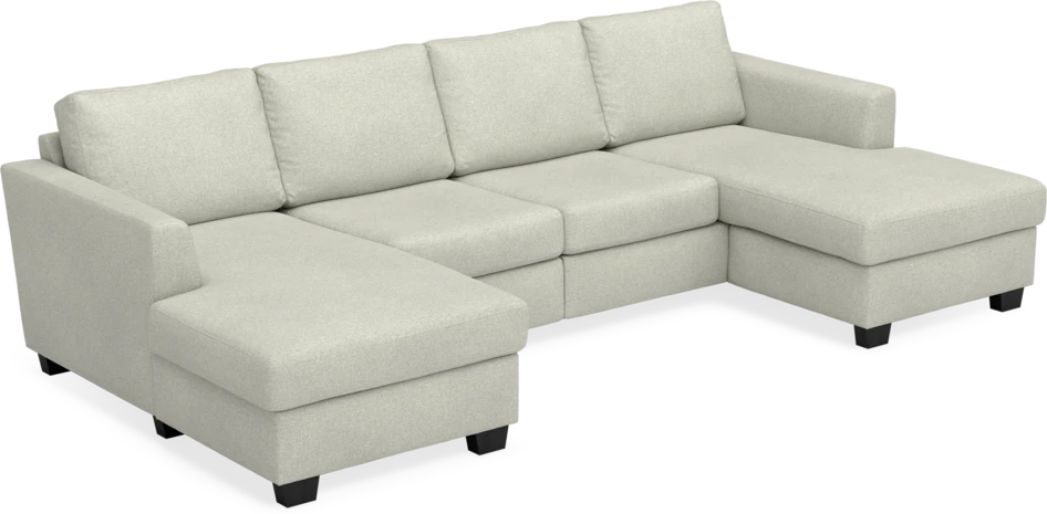 Friday - 2-sits soffa med två schäslonger - Beige