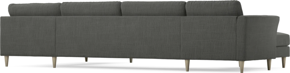 Bridge - 3-sits soffa med schäslong vänster och divan höger - Grå