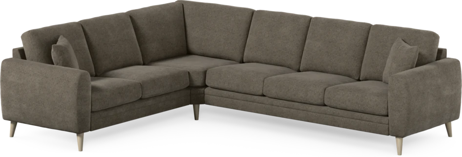 Eden - Hörnsoffa, 2+3-sits - Brun