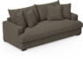Mila - 3-sits soffa, hel dyna - Brun
