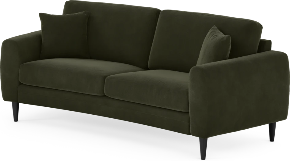Eden - 2,5-sits soffa svängd - Grön